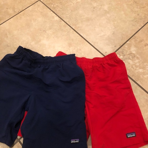 Two Patagonia swimwear navy and red  😊 - Picture 1 of 3